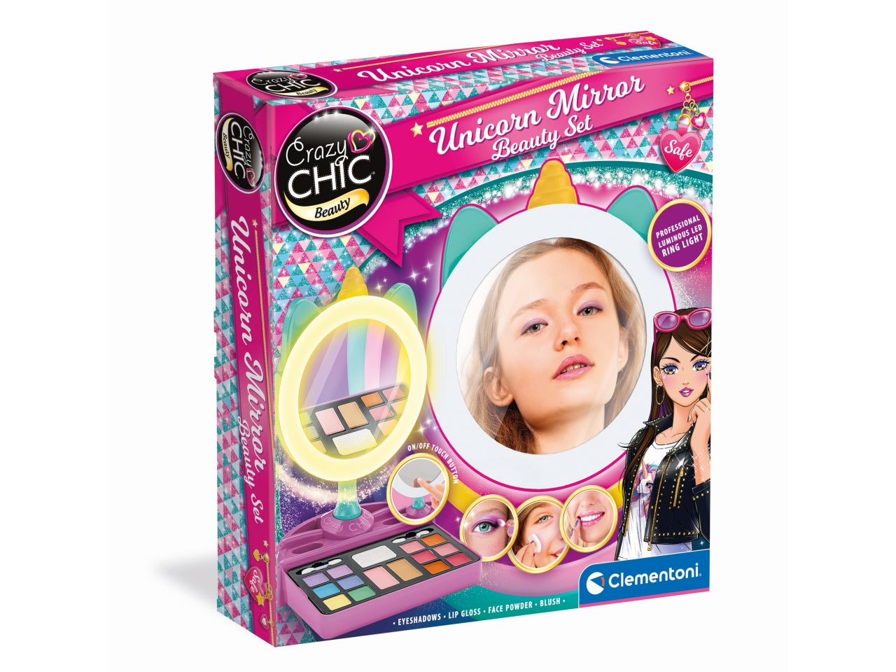 Crazy Chic Unicorn Mirror Beauty Set