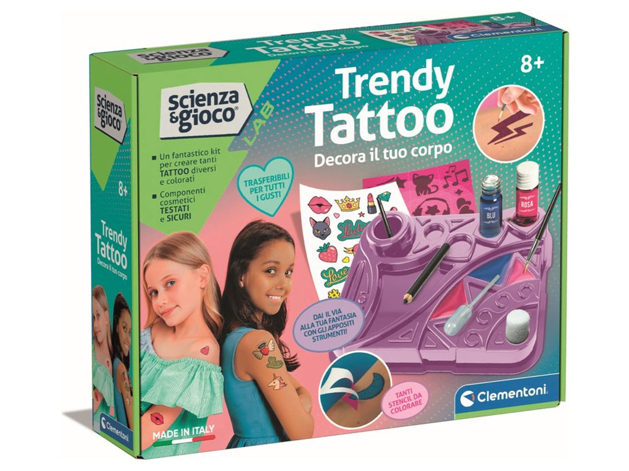 Scienza E Gioco Lab Trendy Tattoo - Clementoni