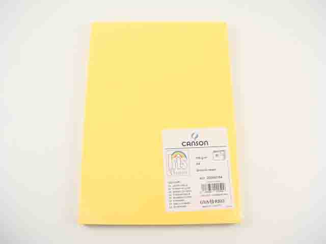 Fogli vivaldi a4 185g giallo 03 pezzi 50