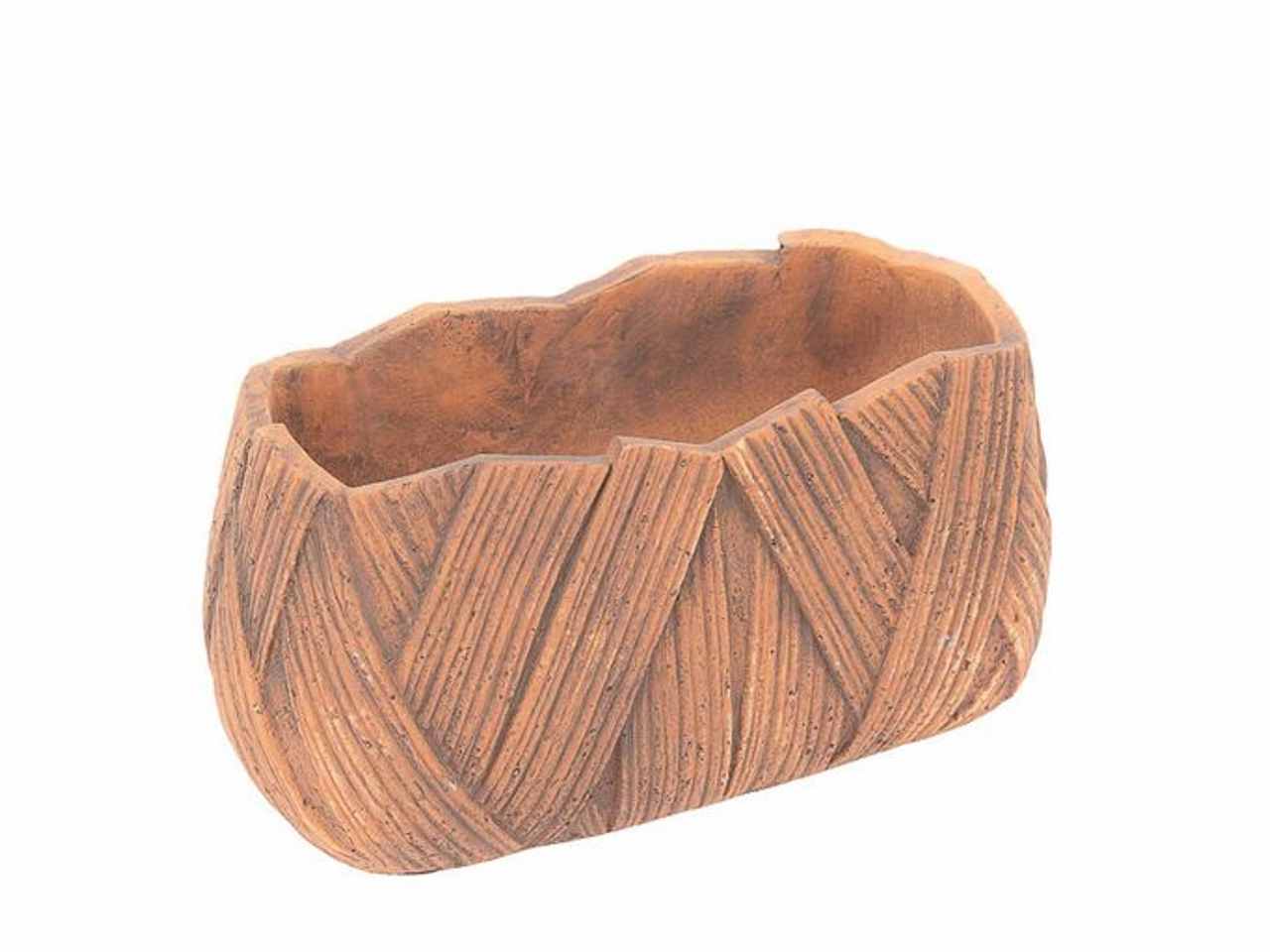 Vaso rettangolare 28x14x14cm terracotta