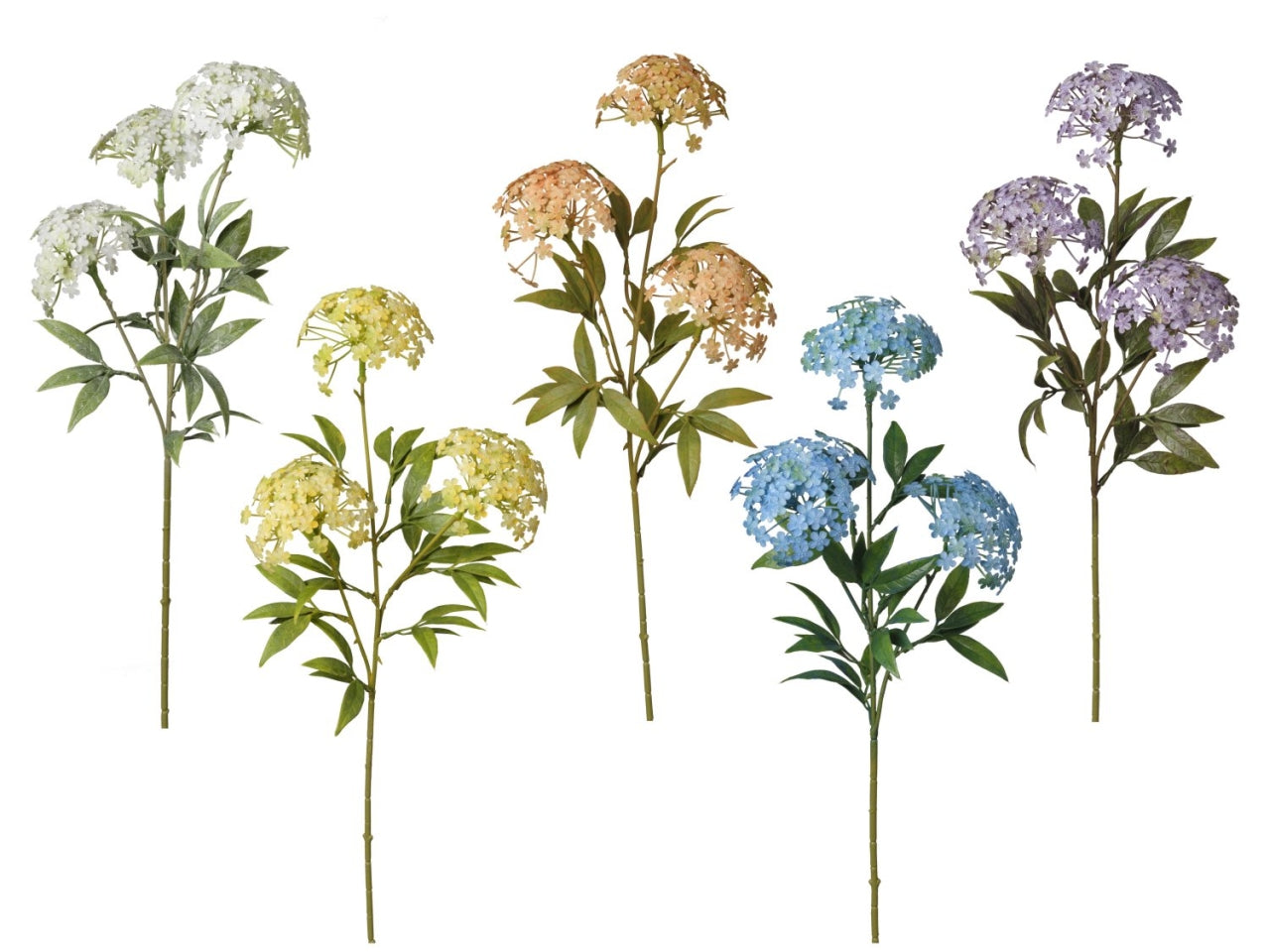Ramo con fiorellini 68cm in 5 varianti di colori
