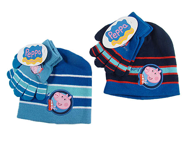 Peppa pig cuffia guanti blu 071843$