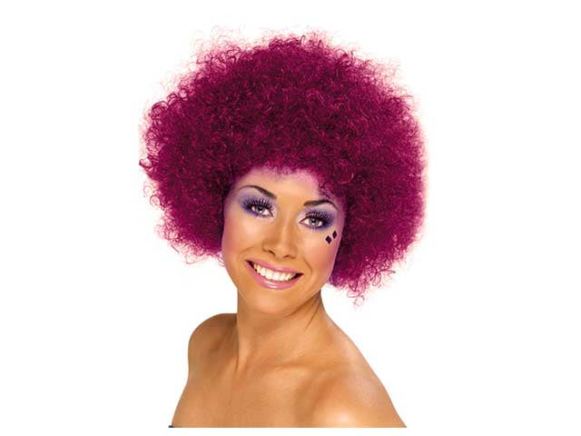 Parrucca riccia amaranto 038755 $