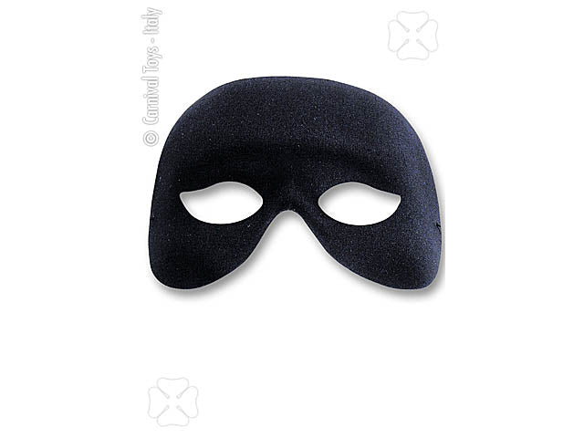 Maschera nera in tessuto