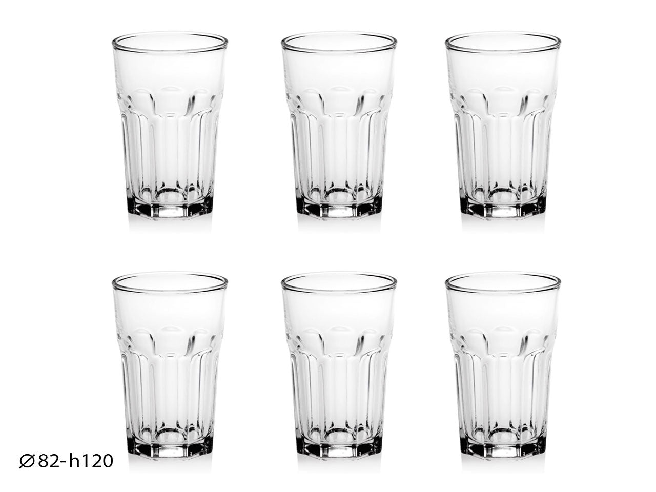 Medina bicchiere 380cc 6 pezzi t05982