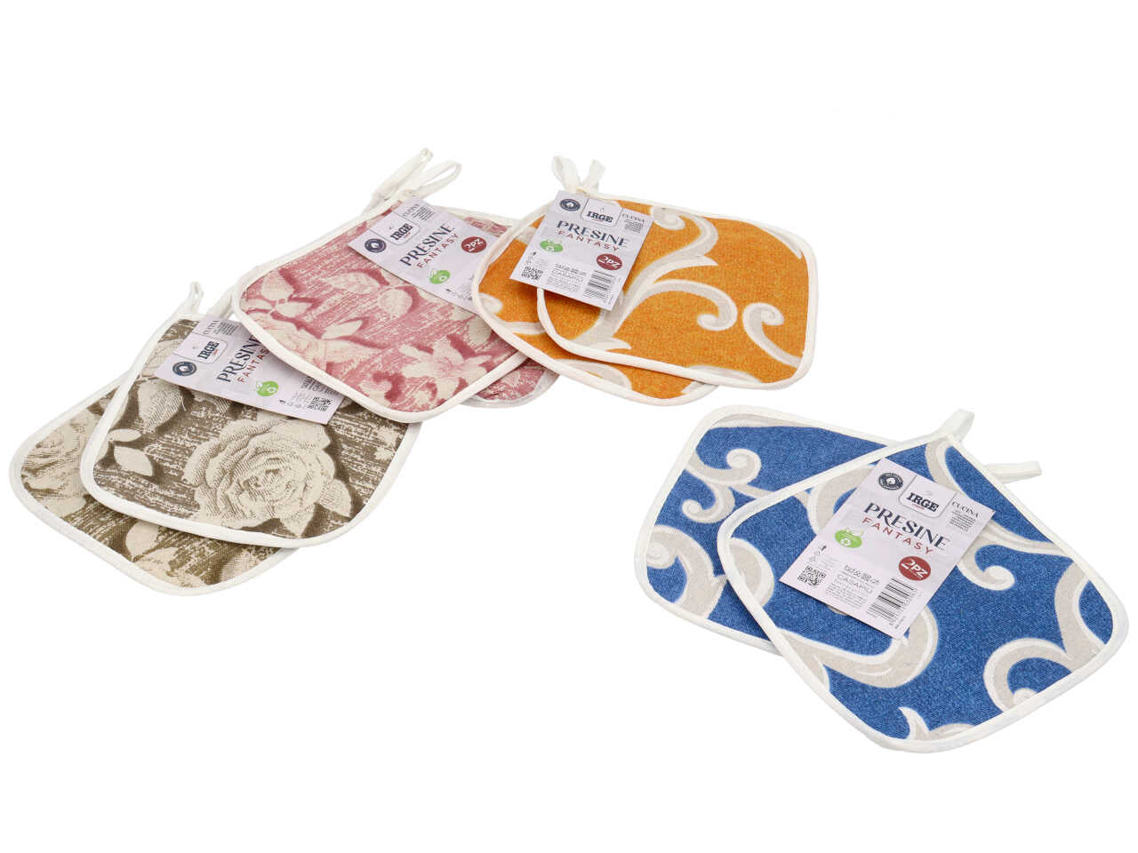Irge presine fantasy 17x17cm - set da 2 presine