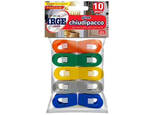 Pinze irge chiudipacco set 10 pinze