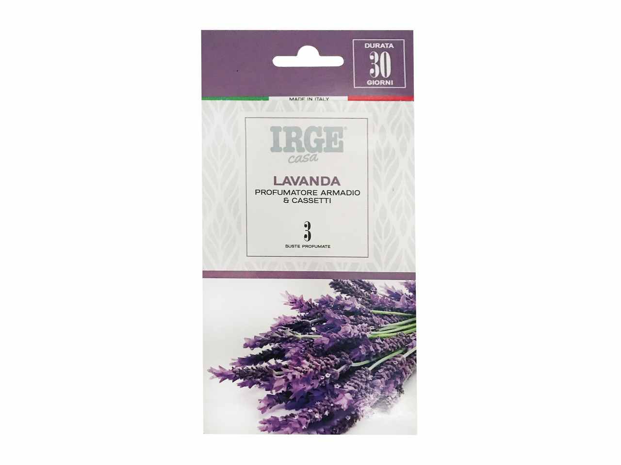 Bustine profumate per armadi e cassetti alla lavanda, set 3 pezzi