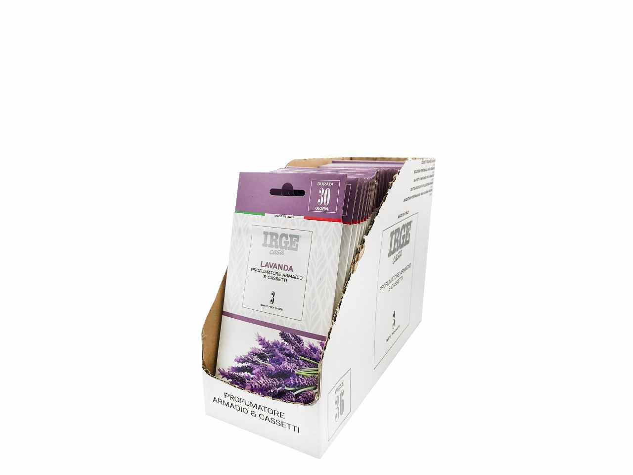 Bustine profumate per armadi e cassetti alla lavanda, set 3 pezzi