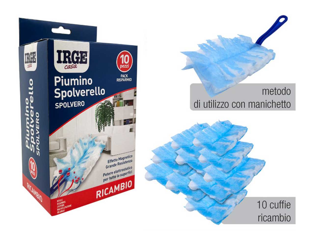 Irge spolverello cuffie ricambio - confezione da 10 ricambi