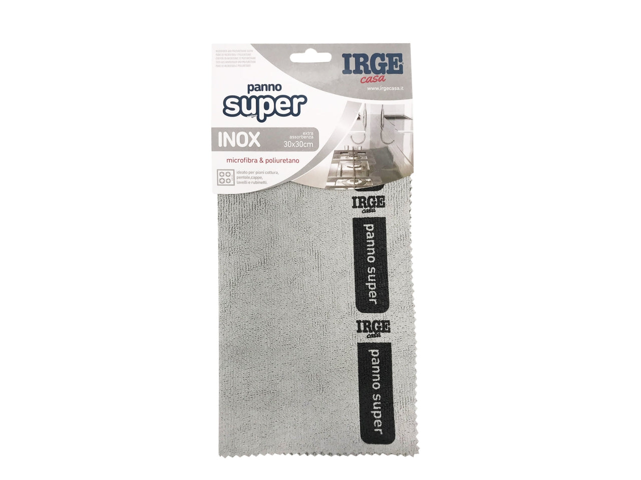 Panno super irge misura 30x30cm inox