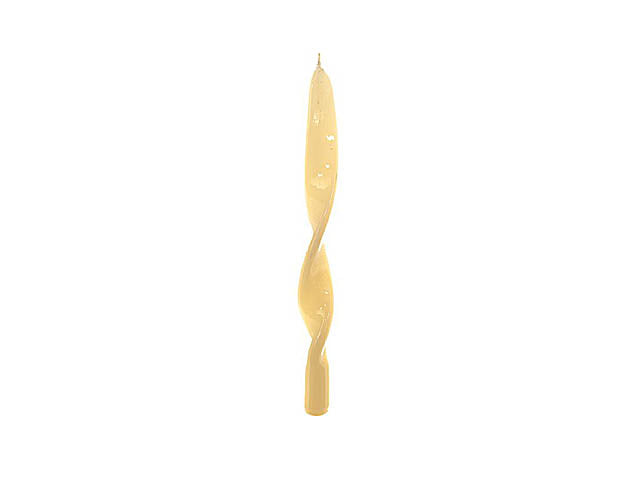 Candela natalizia fiamma linea lucid misura h.29xd.2,2cm colore avorio