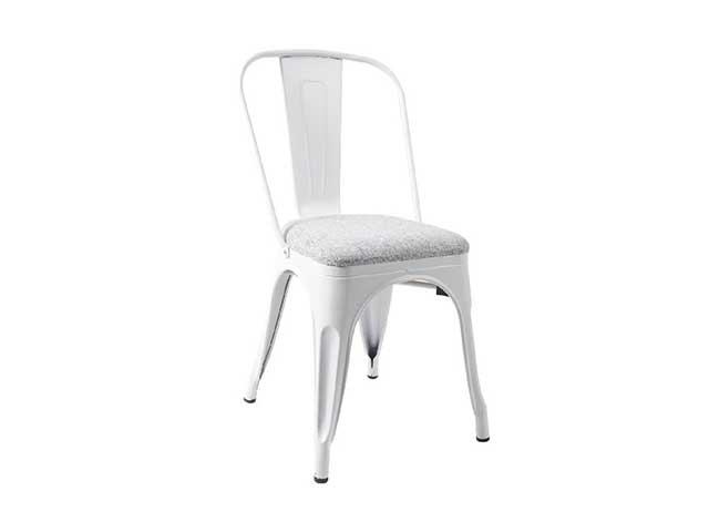 Sedia metallo seduta tessuto 37x48.5x84 $