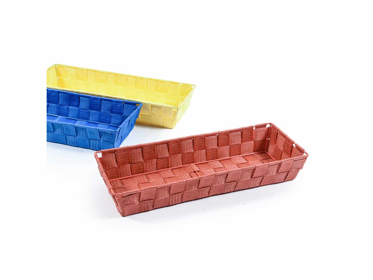 Cestino in nylon 36x14xh.6cm colori assortiti