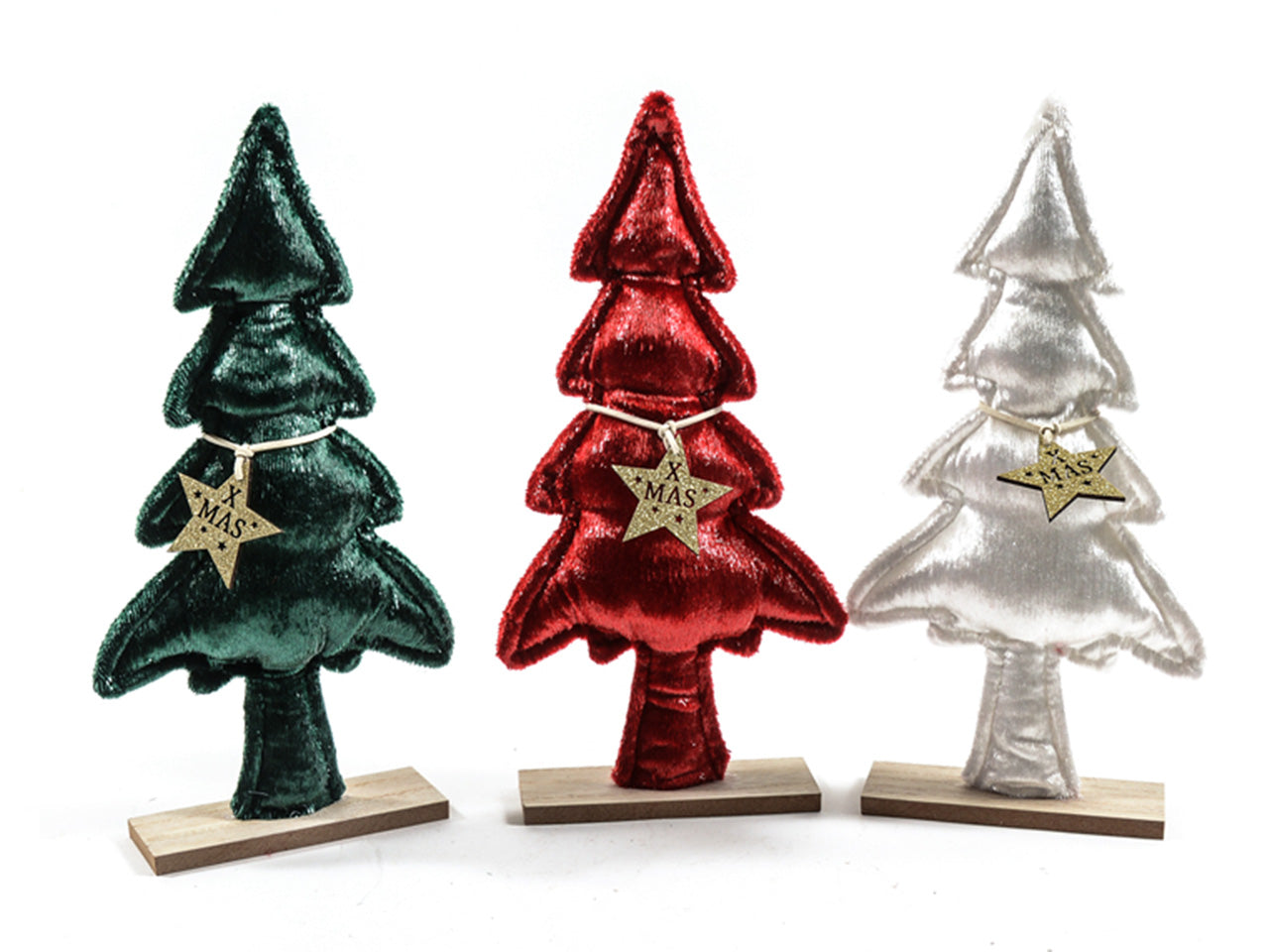 Albero di natale in poliestere misura 14x4xh.29cm assortito