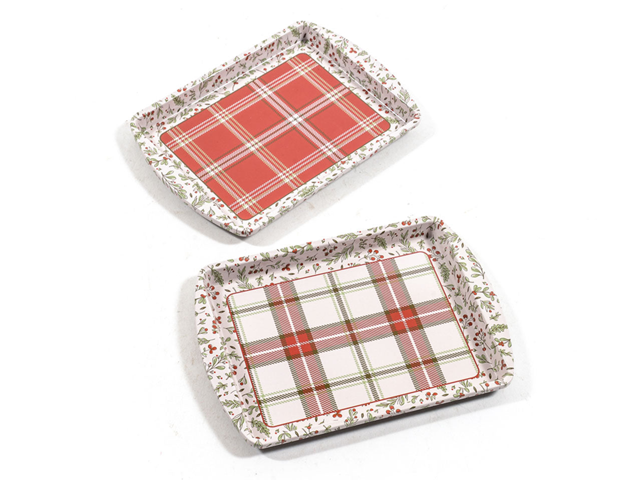 Vassoietto in latta misura 20x14x1,5cm decori assortiti
