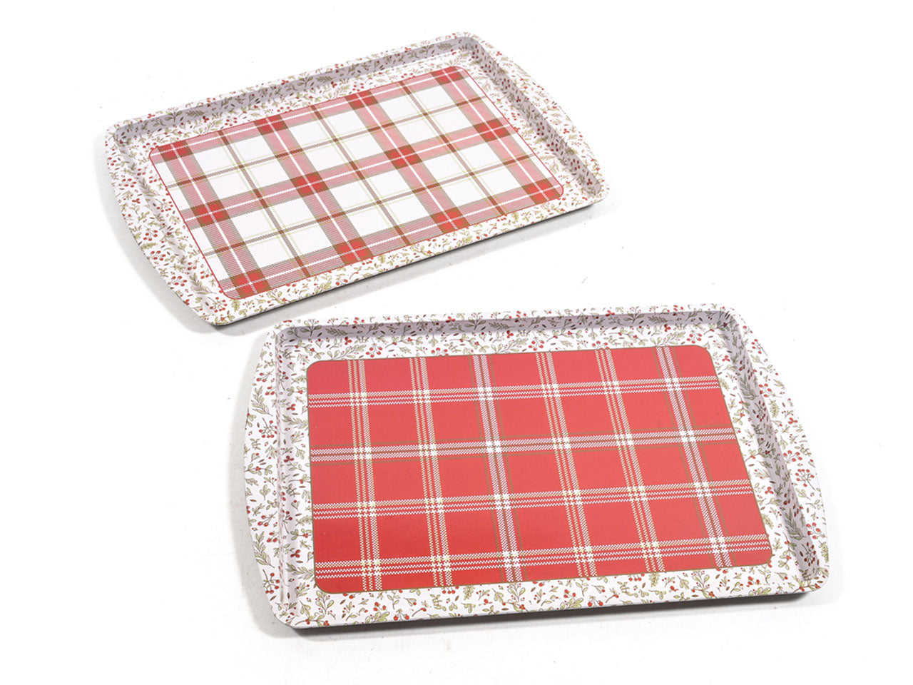 Vassoio in latta misura 38x24,5x1,5cm decori assortiti