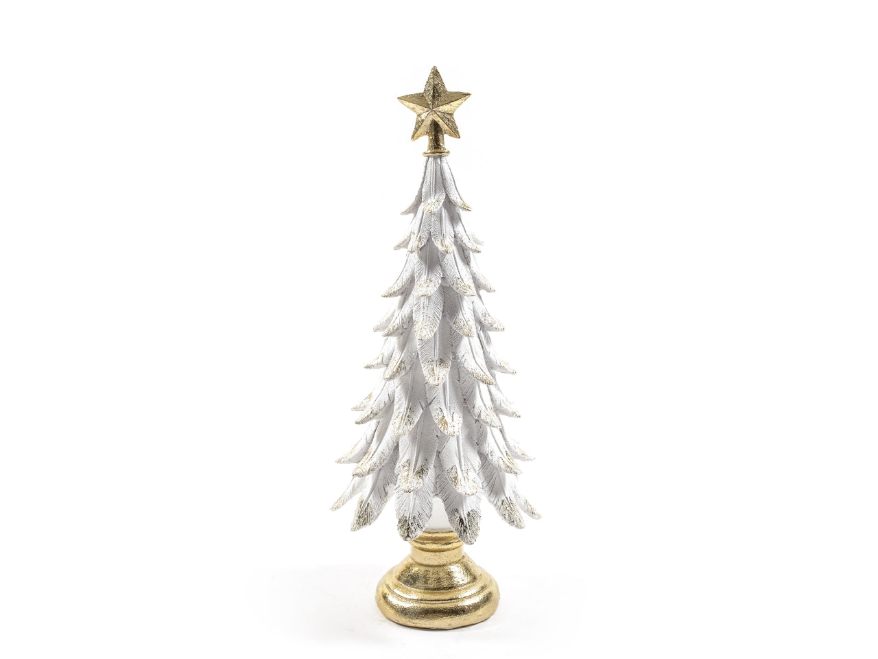 Albero in resina bianco 15x15x41cm