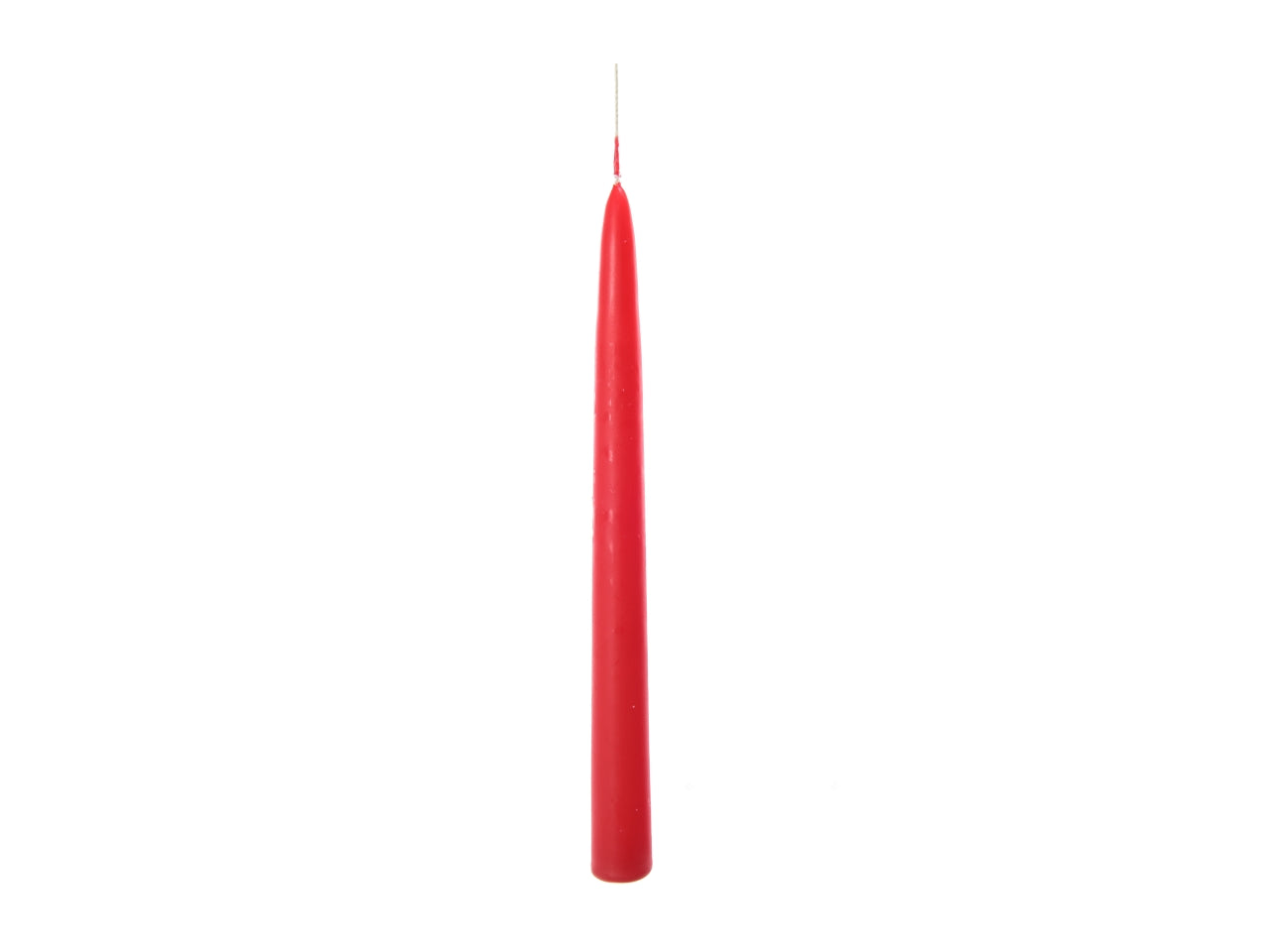 Candela a stelo lucida rossa 29cm