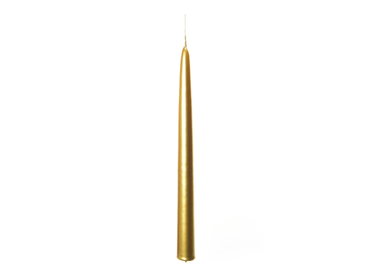 Candela a stelo metallica oro 29cm