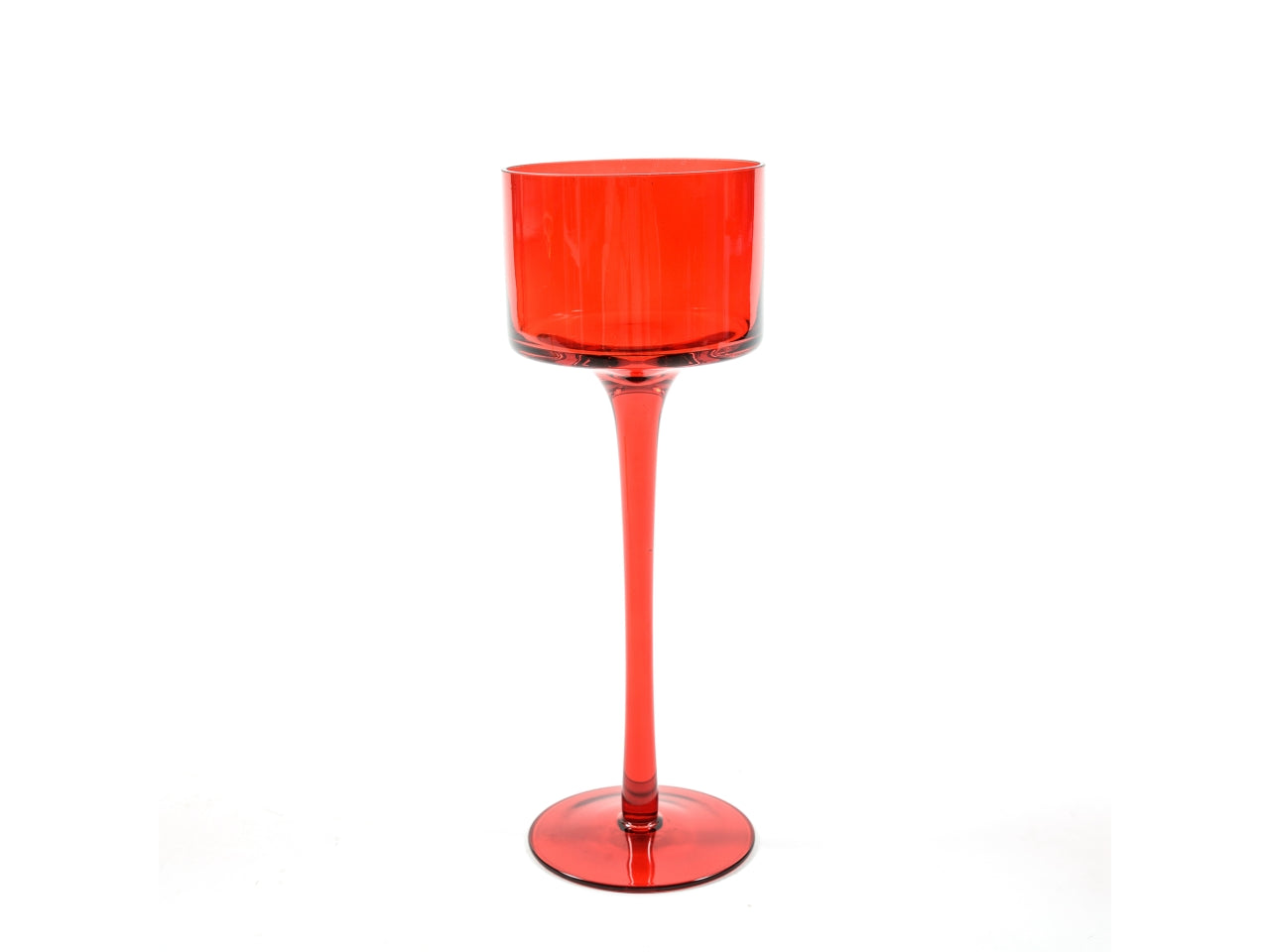 Portacandela in vetro d.9xh.25cm