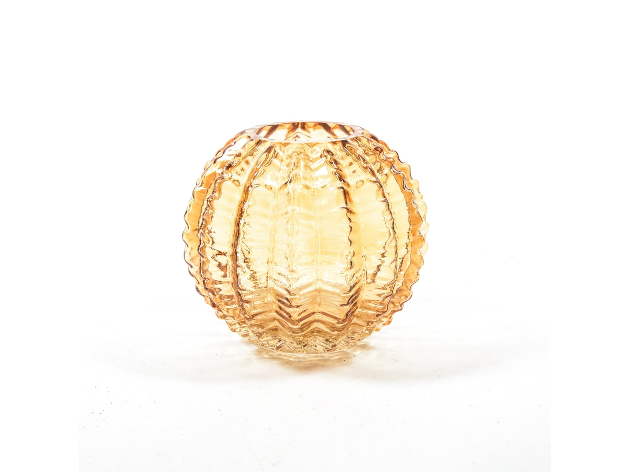 Vaso in vetro d.17xh.15,5cm