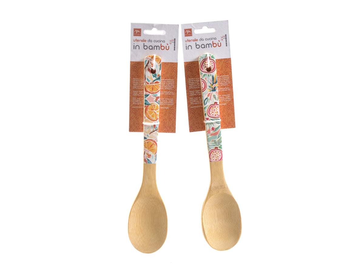Cucchiaio da cucina in bambÃ¹ 30x6 cm in 2 colori assortiti - M Home