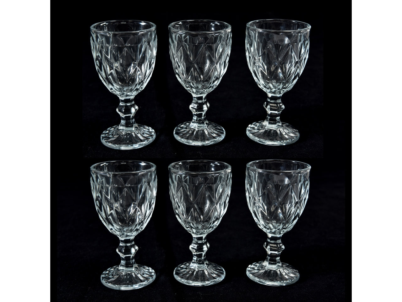 Calici liquore in vetro 80ml trasparente classico 10,5x5,5 cm - M Home