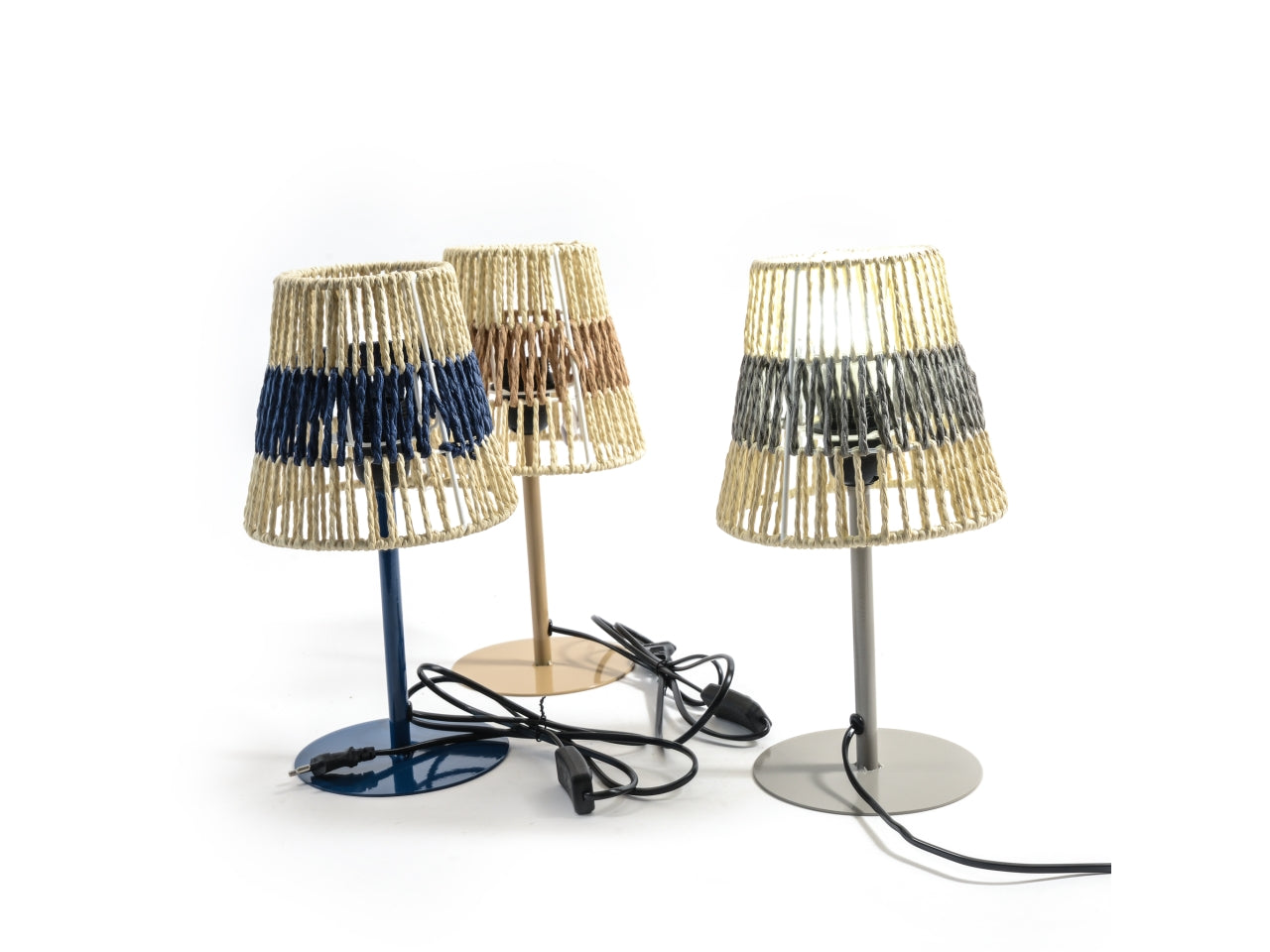 Lampada in metallo d.19xh.34cm colori assortiti