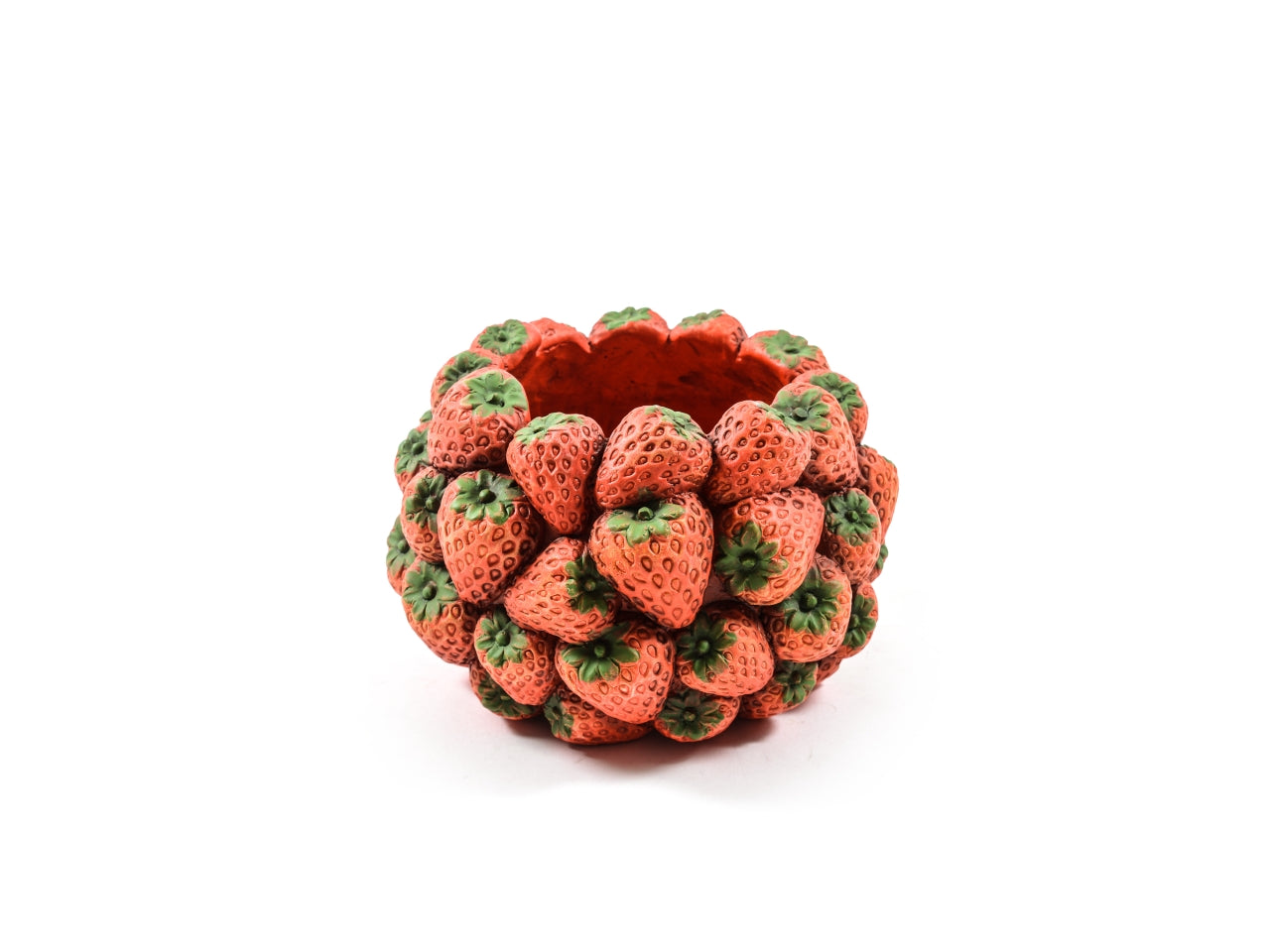 Vaso fragole in cemento 19,5x19,5xh.13,5cm