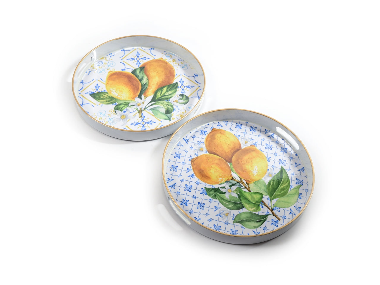 Vassoio in plastica tondo d.33x4cm assortito