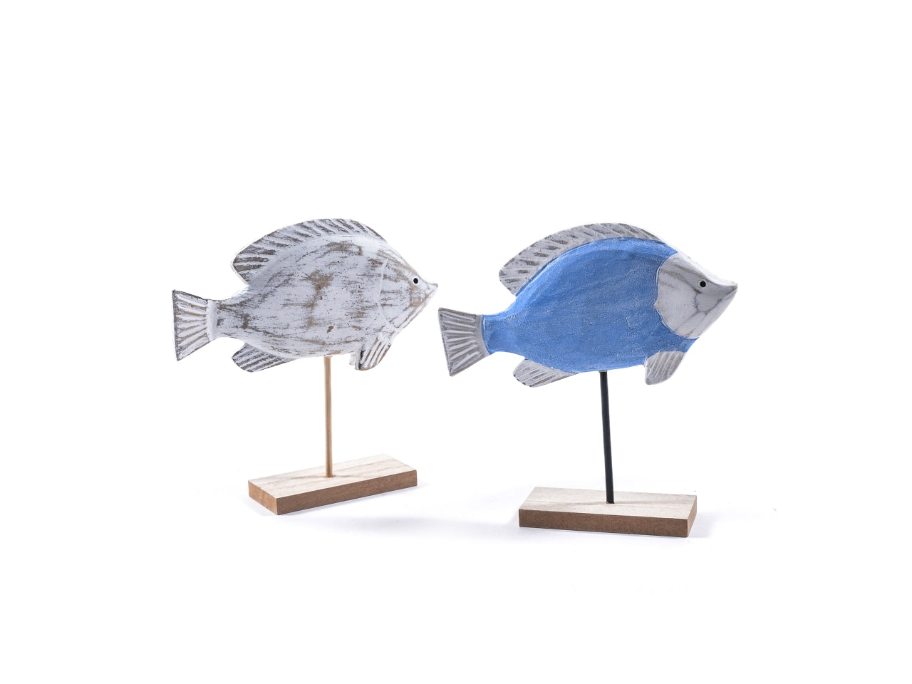 Pesce da appoggio in legno 19,5x5xh.20cm colori assortiti
