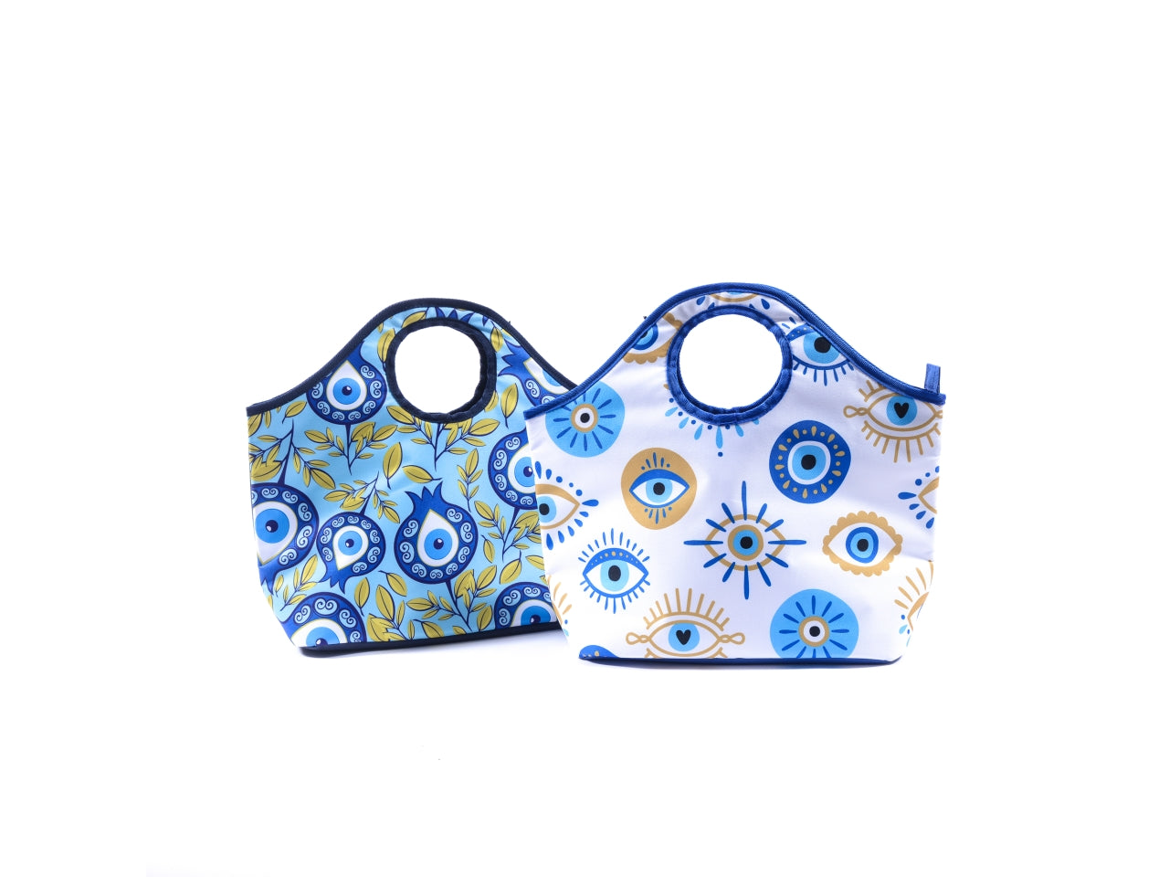 Borsa in tessuto con interno frigo 45x16x36cm decori assortiti