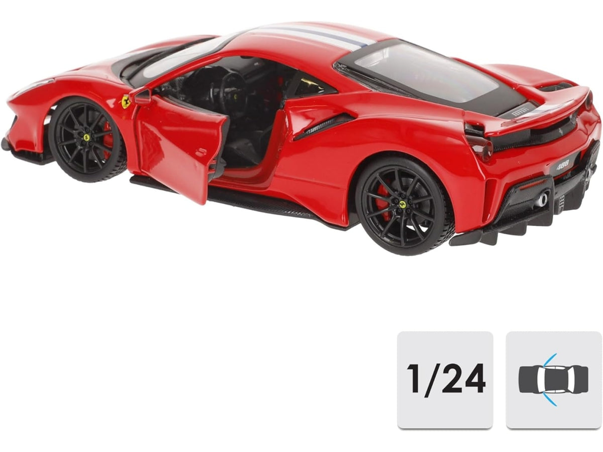 Auto Ferrari 488 Pista rosso scala 1:24