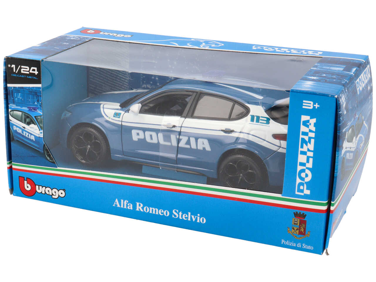 Bburago auto 1:24 stelvio polizia