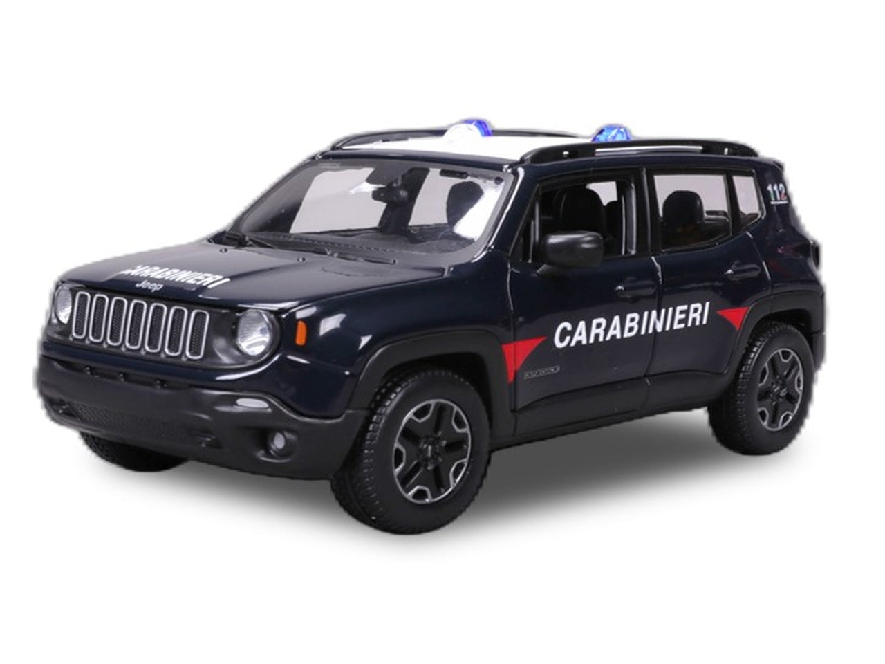 Modellino Auto Jeep Renegade Carabinieri - Scala 1:24: Die-cast, Licenza Ufficiale Arma dei Carabinieri, Dettagli Realistici, Dimensioni 10,5x11,4x22,9 cm, EtÃ  3+ | Maisto