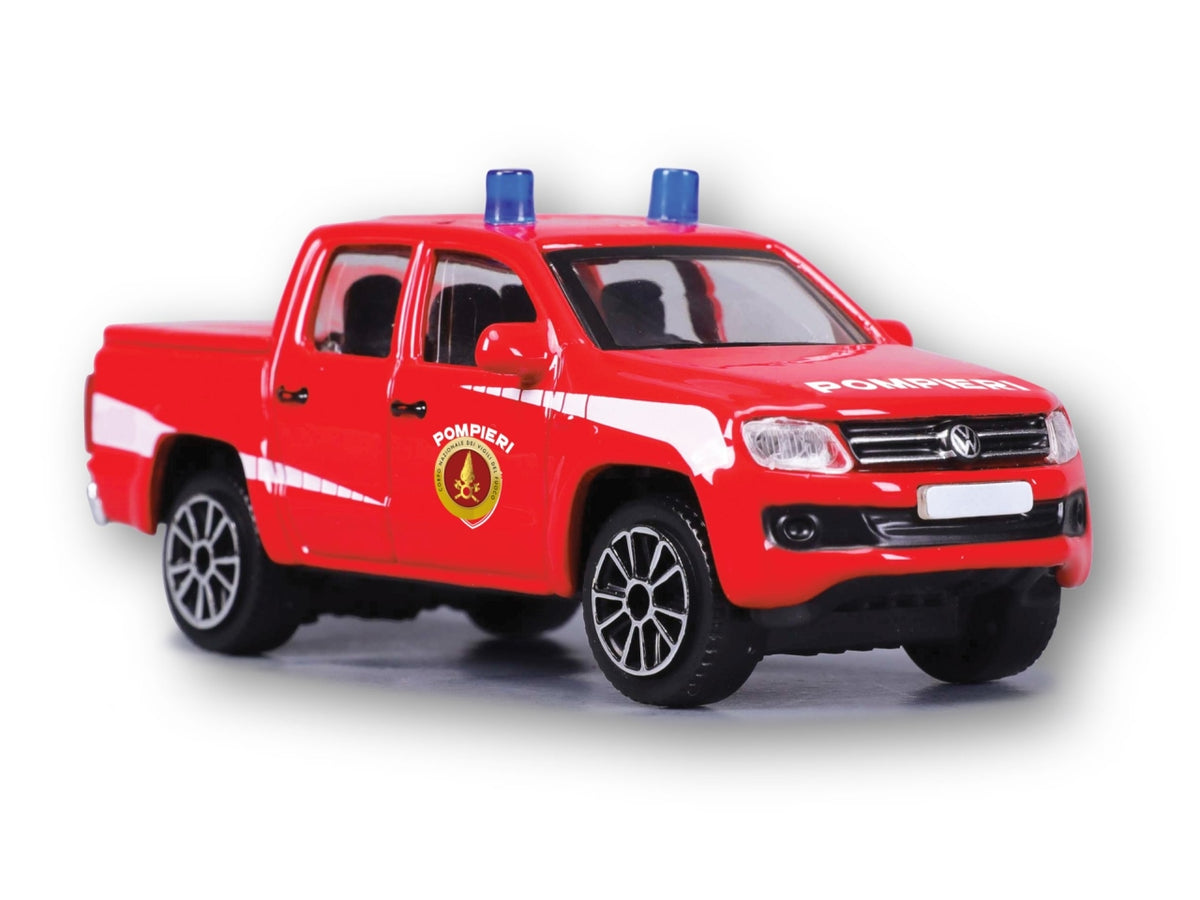 Modellino Automezzi Vigili del Fuoco - Scala 1:43: Die-cast, Licenza Ufficiale Vigili del Fuoco, Dettagli Realistici, Dimensioni 6,9x6,3x13,8 cm, EtÃ  3+ | Burago