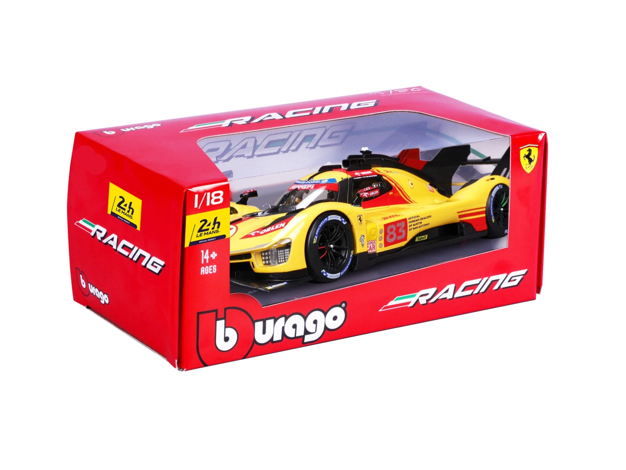 Modellino Ferrari 499p 24h lms hypercar 2024 n.83 scala 1:18 | Bburago