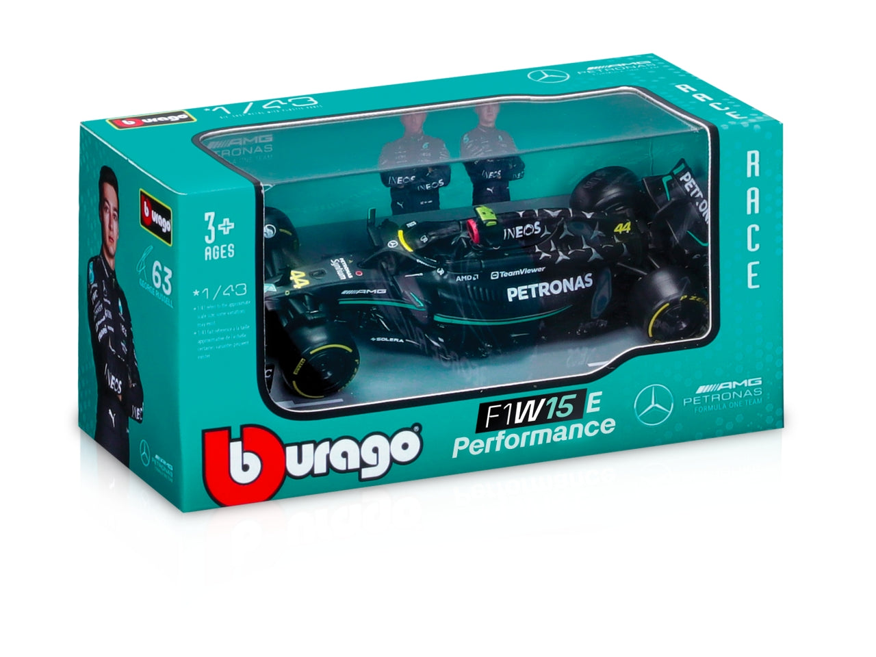 Modellino Merceoes-amg f1 w15 e performance63 russel scala 1:43 | Bburago