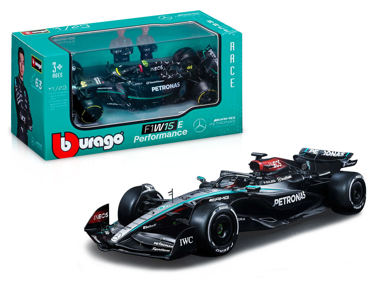 Modellino Merceoes-amg f1 w15 e performance63 russel scala 1:43 | Bburago
