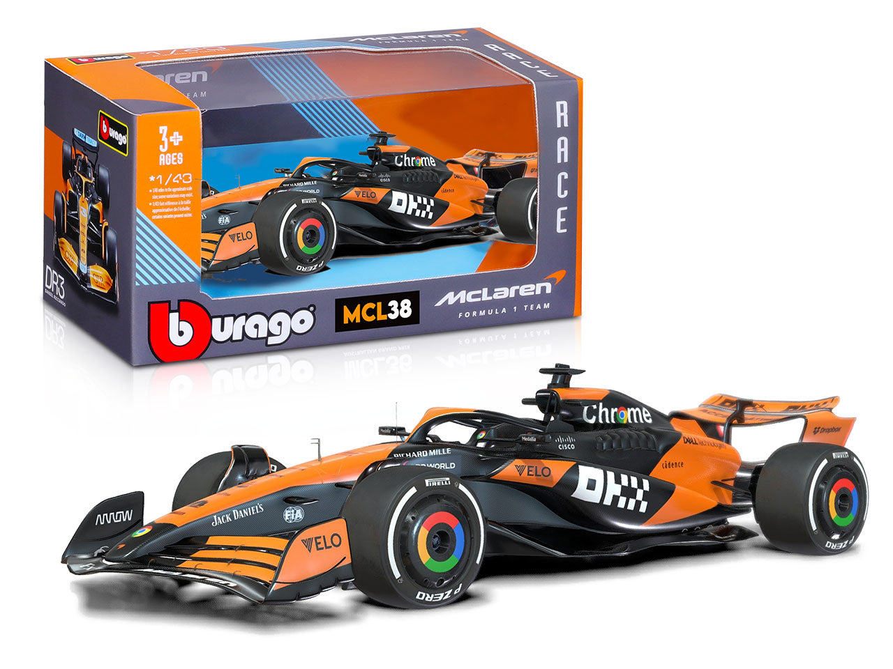 Modellino Mclaren f1 mcl 38 202481 piastrl scala 1:43 | Bburago