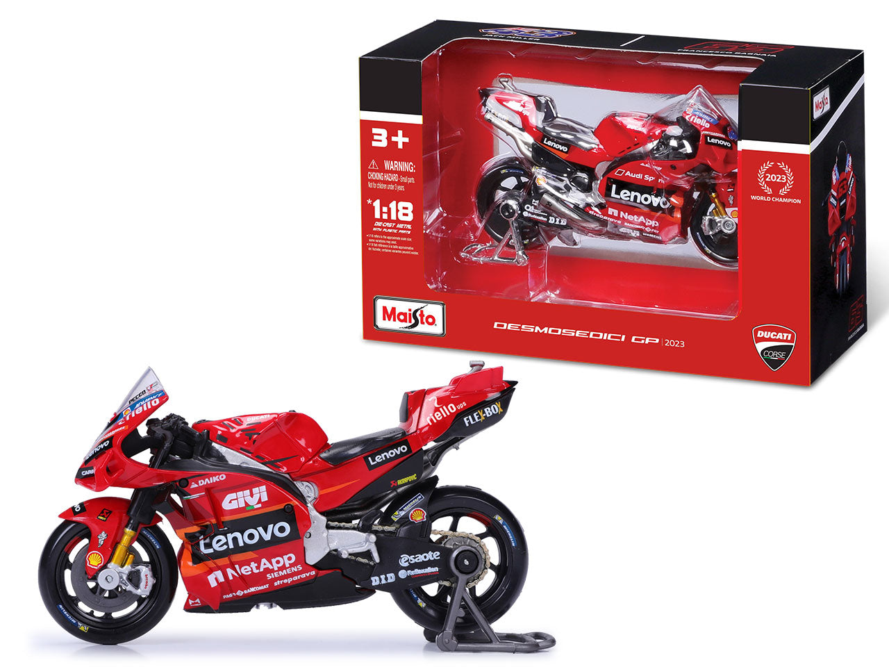 Modellino Cdu ducati lenovo team 2023 bastianini23 scala 1:18 | Bburago