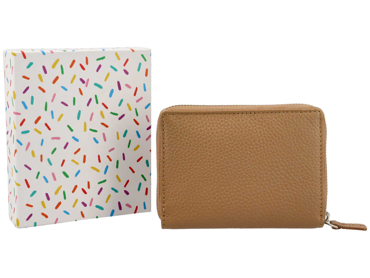 Portafoglio donna pelle - dollaro marrone chiaro cappuccino