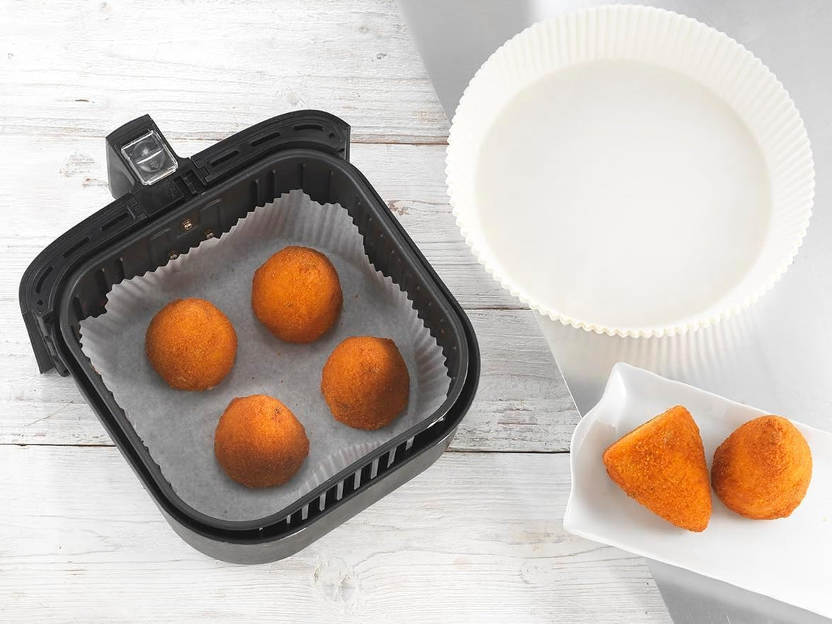 50 pirottini in carta forno per friggitrice ad aria benfritto da 23 cm x h 4,5cm ottimo