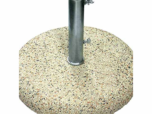 Base per ombrellone Venezia in graniglia diametro 45cm con tubo 45mm