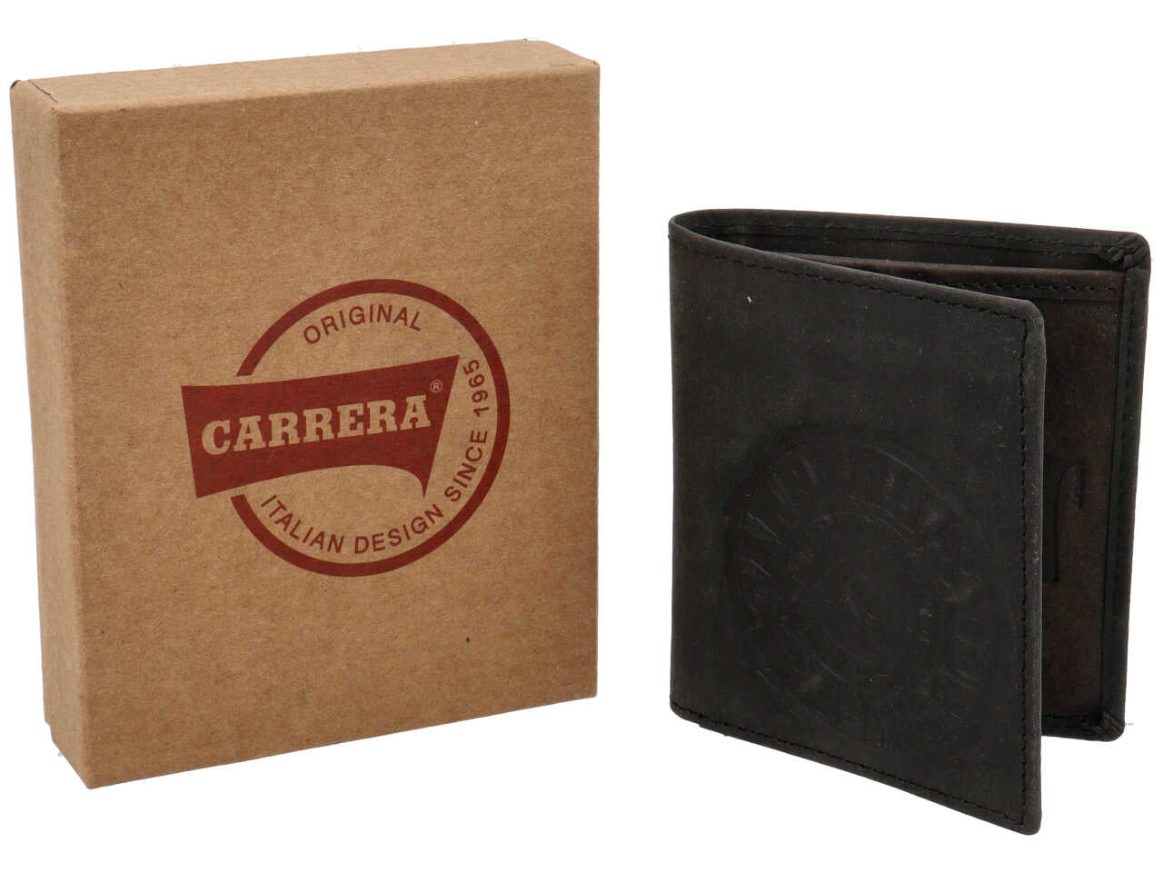 Portafoglio bifold verticale brazil collection nero 100% pelle