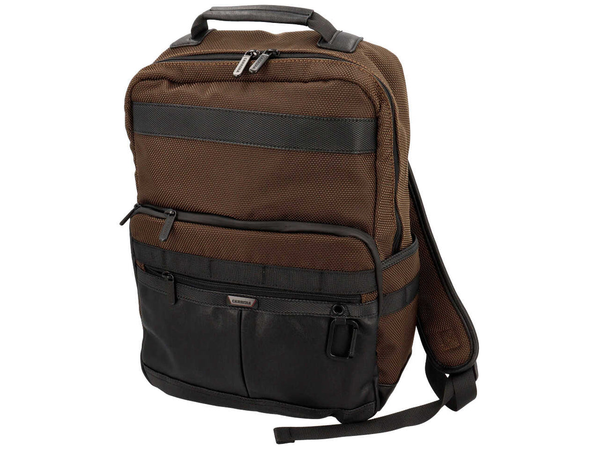 Zaino city collection marrone scuro 50% polyurethane 50% polyester $