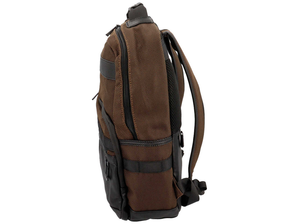 Zaino city collection marrone scuro 50% polyurethane 50% polyester $