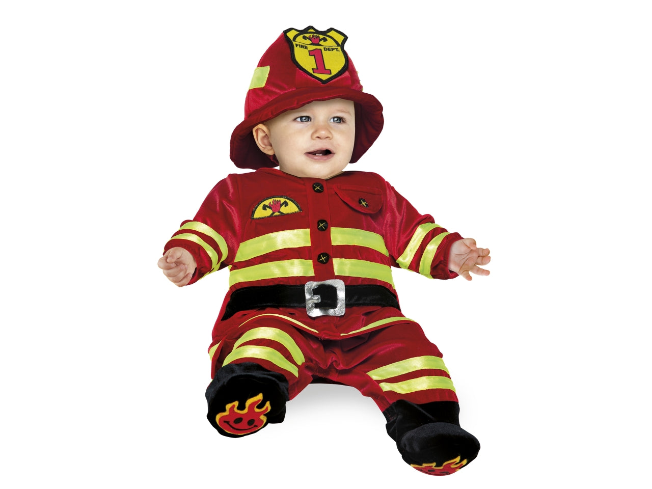 Costume Piccolo Pompiere Superbaby taglia 6/9 mesi