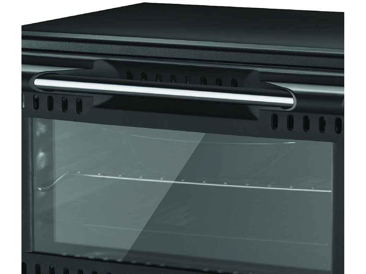 Forno elettrico ventilato 45l con interno smaltato e luce interna 1500w 57x39,5xh.32cm